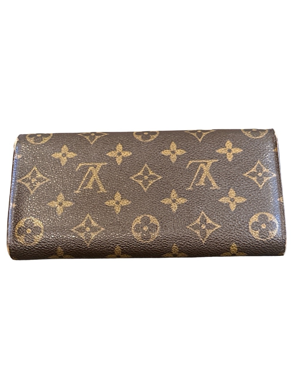Louis Vuitton Brown Monogram Continental Wallet with Gold Snap - Picture 8 of 15